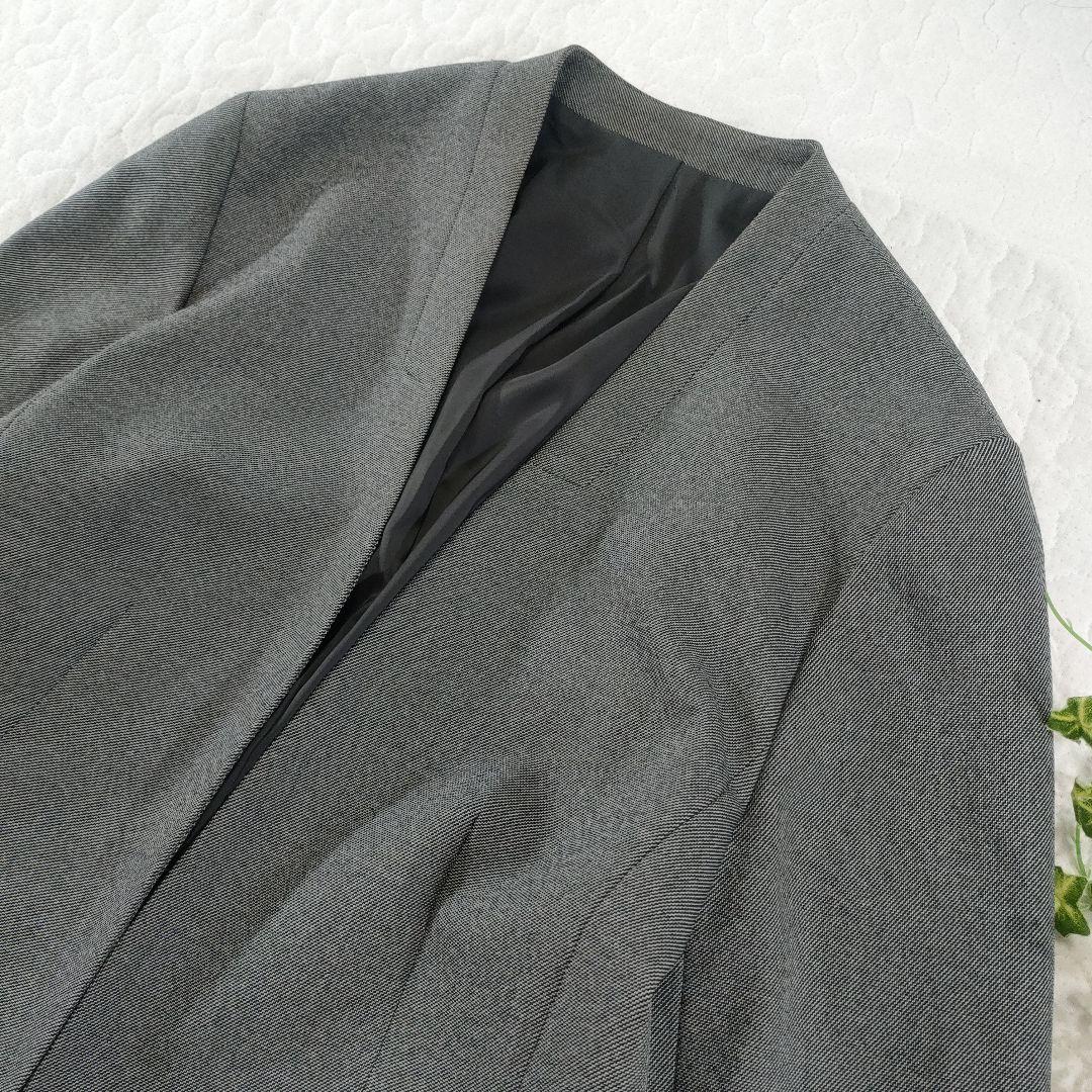 美品✨LES MUSE セットアップ ツーパンツ ノーカラージャケット グレー