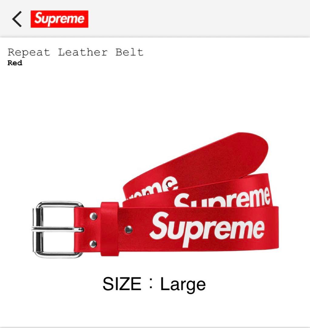 シュプリームRepeat Leather Belt - メルカリ