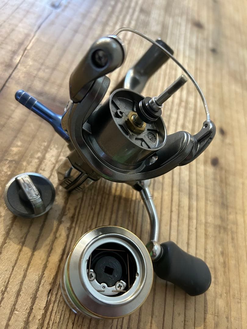 シマノ 05ツインパワー 1000S リールスタンド 替えスプール付 アジング