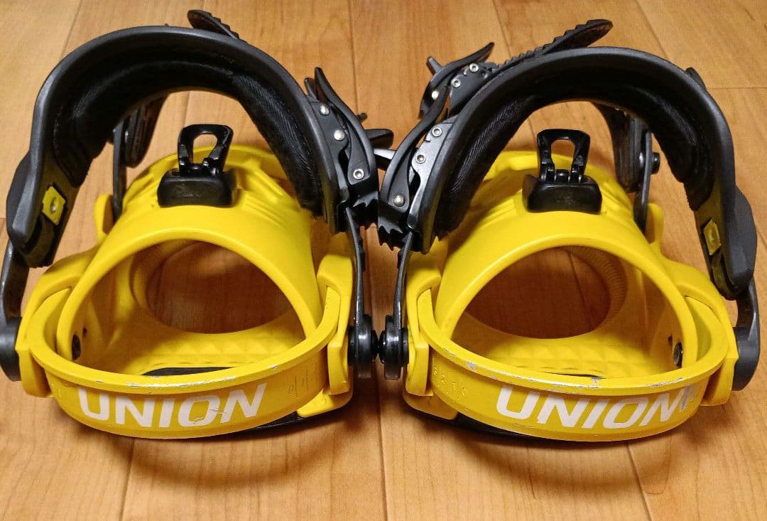スノーボード キッズ ビンディング UNION イエロー ケース付き
