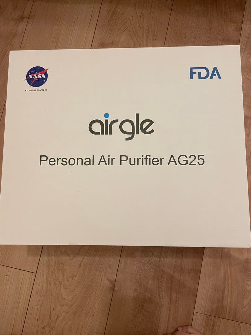 【新品未開封】 airgle AG25 エアグル 空気清浄機 光触媒 NASA アメリカ高性能空気清浄機