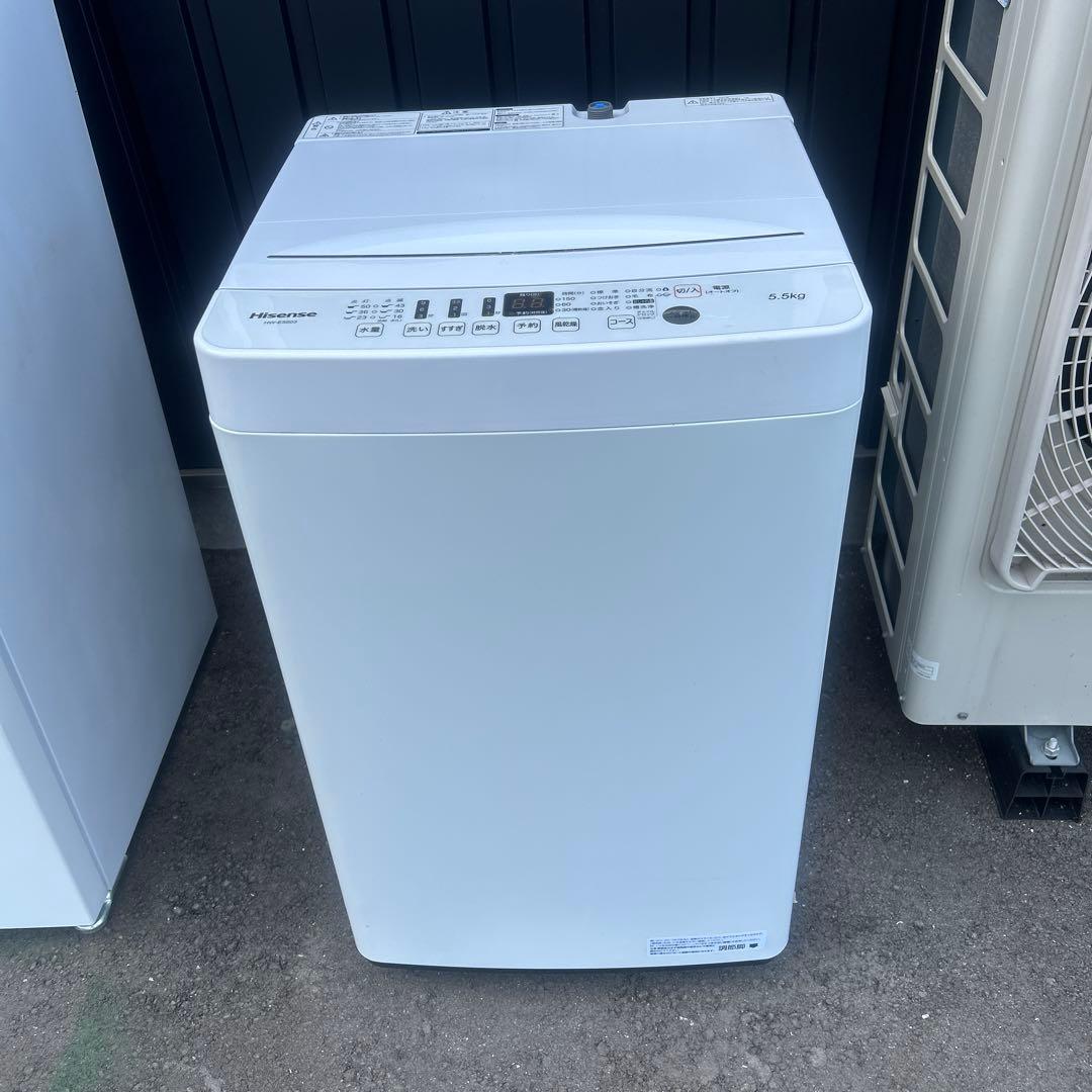 5.5kg洗濯機（Hisense） Amazon.co.jp: ハイセンス 洗濯機 5.5kg 1-2人用 スリム 最短10分洗濯