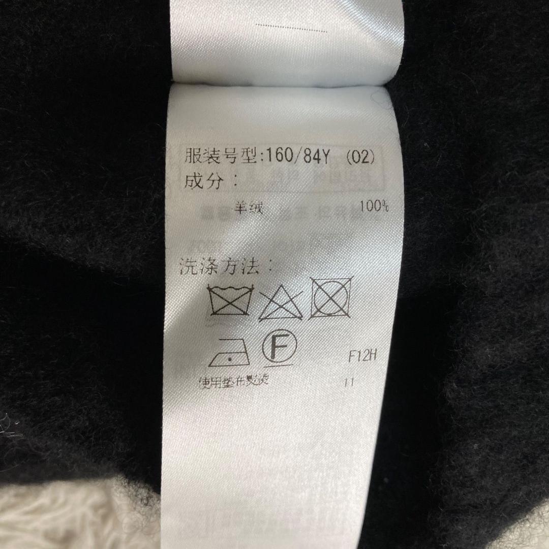 16676✨良品✨エイトン M カシミヤ100% クルーネック ニット ブラック