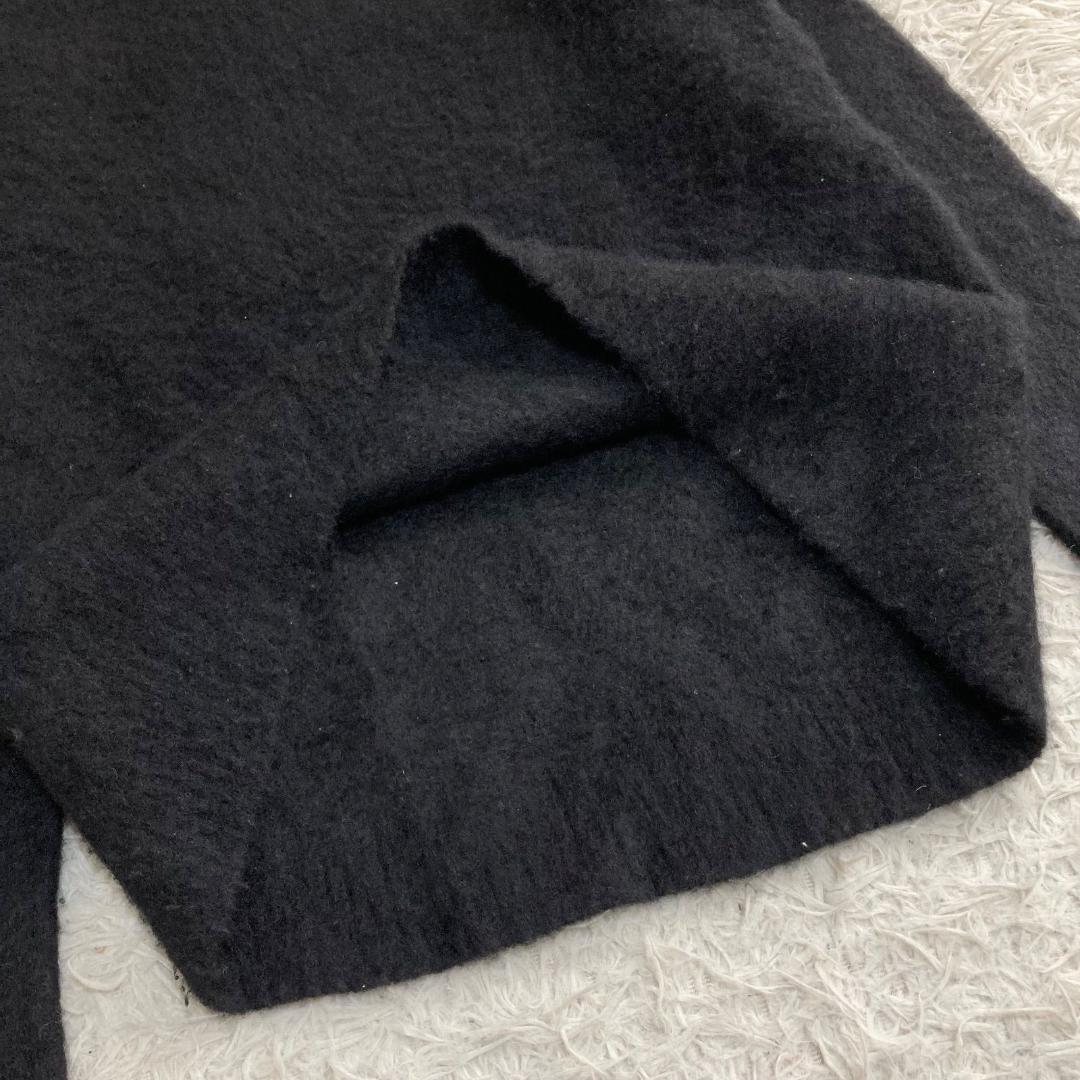 16676✨良品✨エイトン M カシミヤ100% クルーネック ニット ブラック