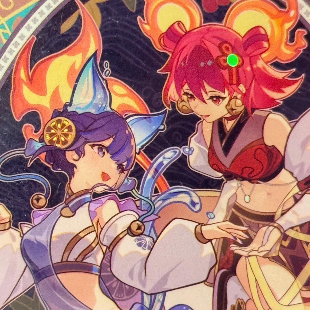 Ys29c 剣の御巫ハレ＆鏡の御巫ニニ 60枚 遊戯王カードスリーブ