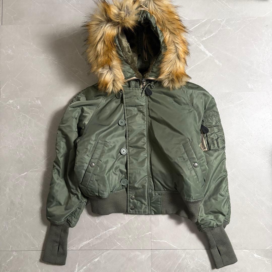 極美品　AVIREX n2b フライトジャケット オリーブ　y2k AVIREX（アヴィレックス） アビレックス #7835952029 N-2B フライト