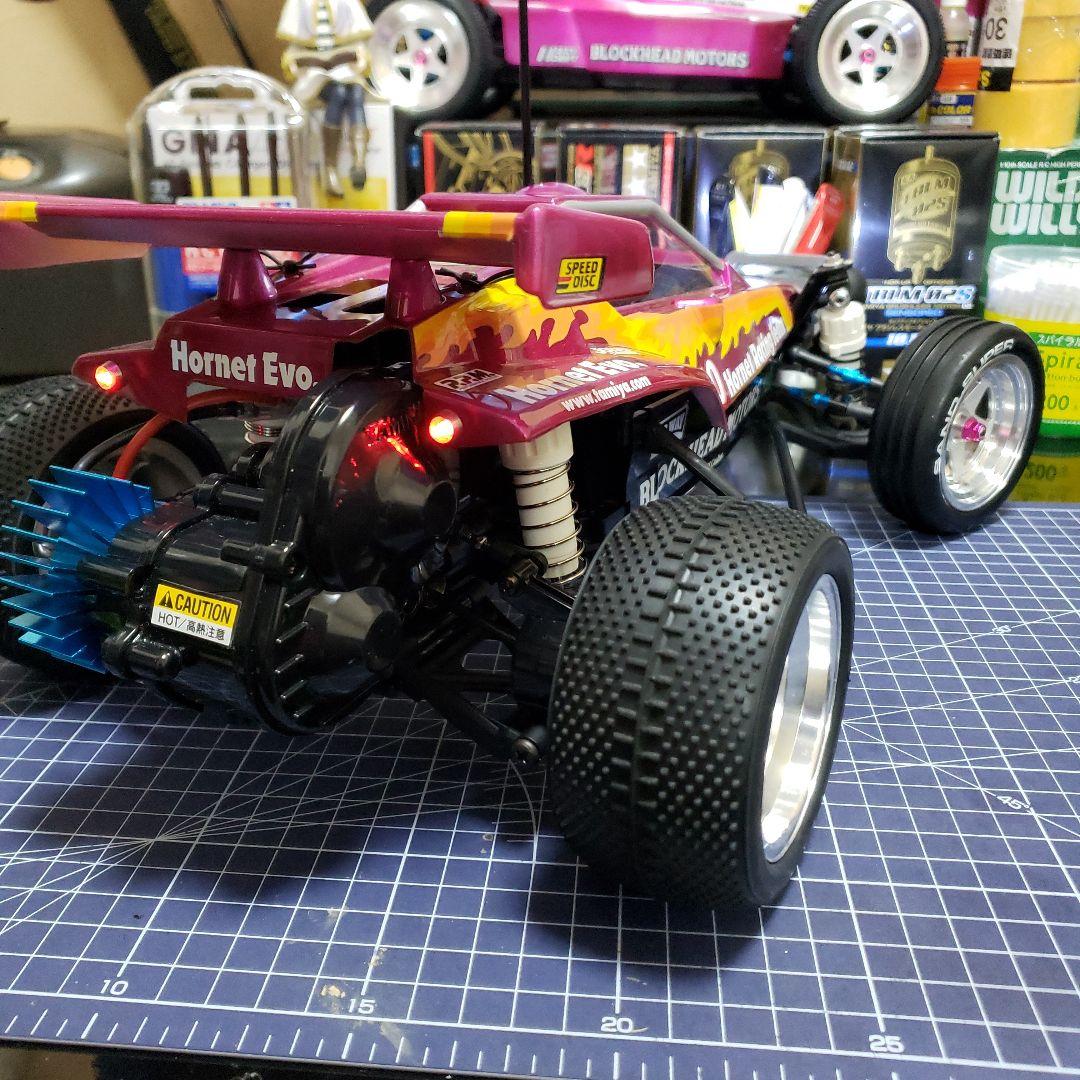 タミヤ NEW ホーネットEVO カスタム　メカ付き　ピンク　美品