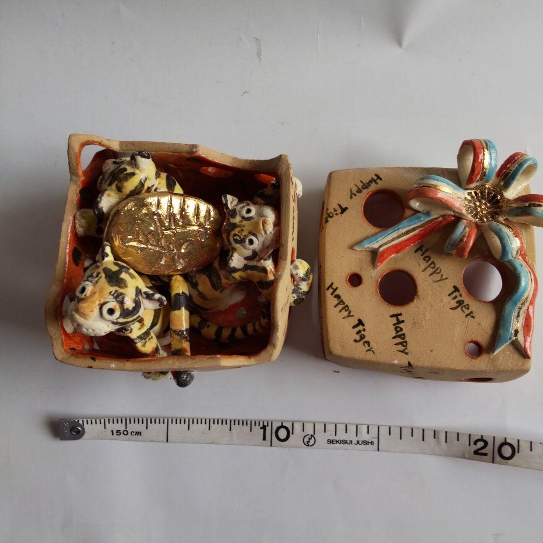 干支置物 前田晶子 作 寅 寅年 HappyTiger 2022 新品 未使用A