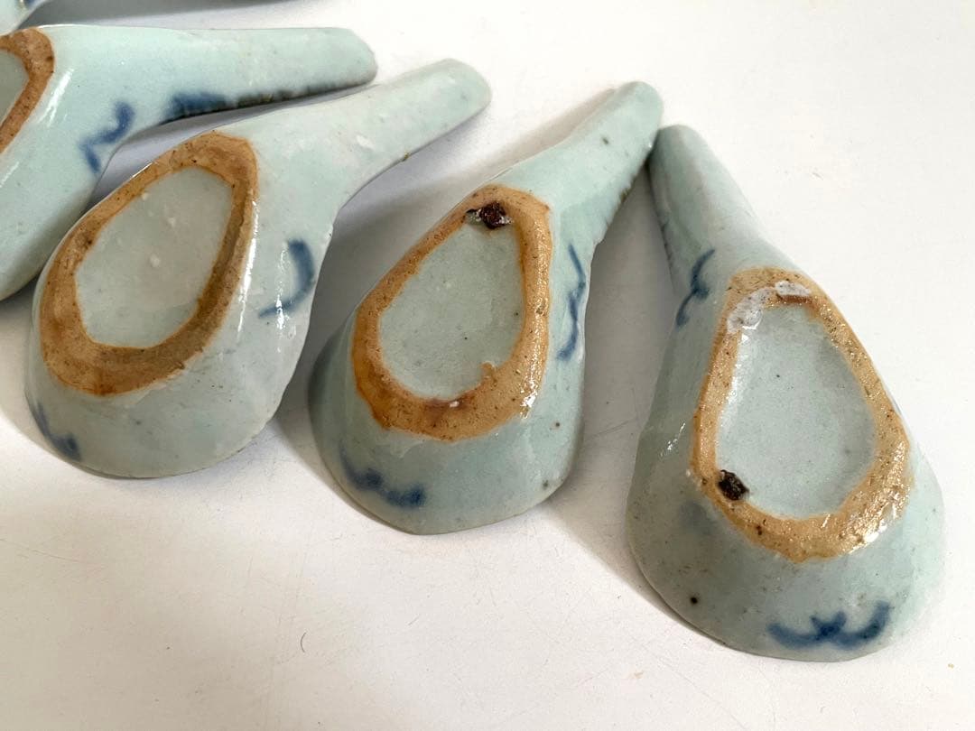 骨董 アンティーク 青花 蓮華 染付 清朝 れんげ レンゲ スプーン