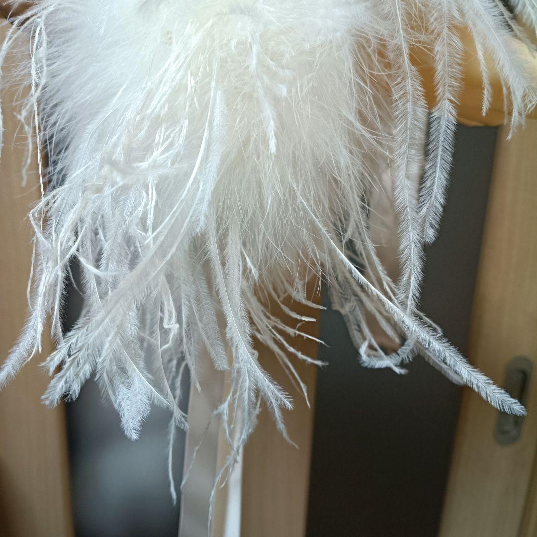 C品 オーストリッチ羽バングル&リボンフロート - メルカリ