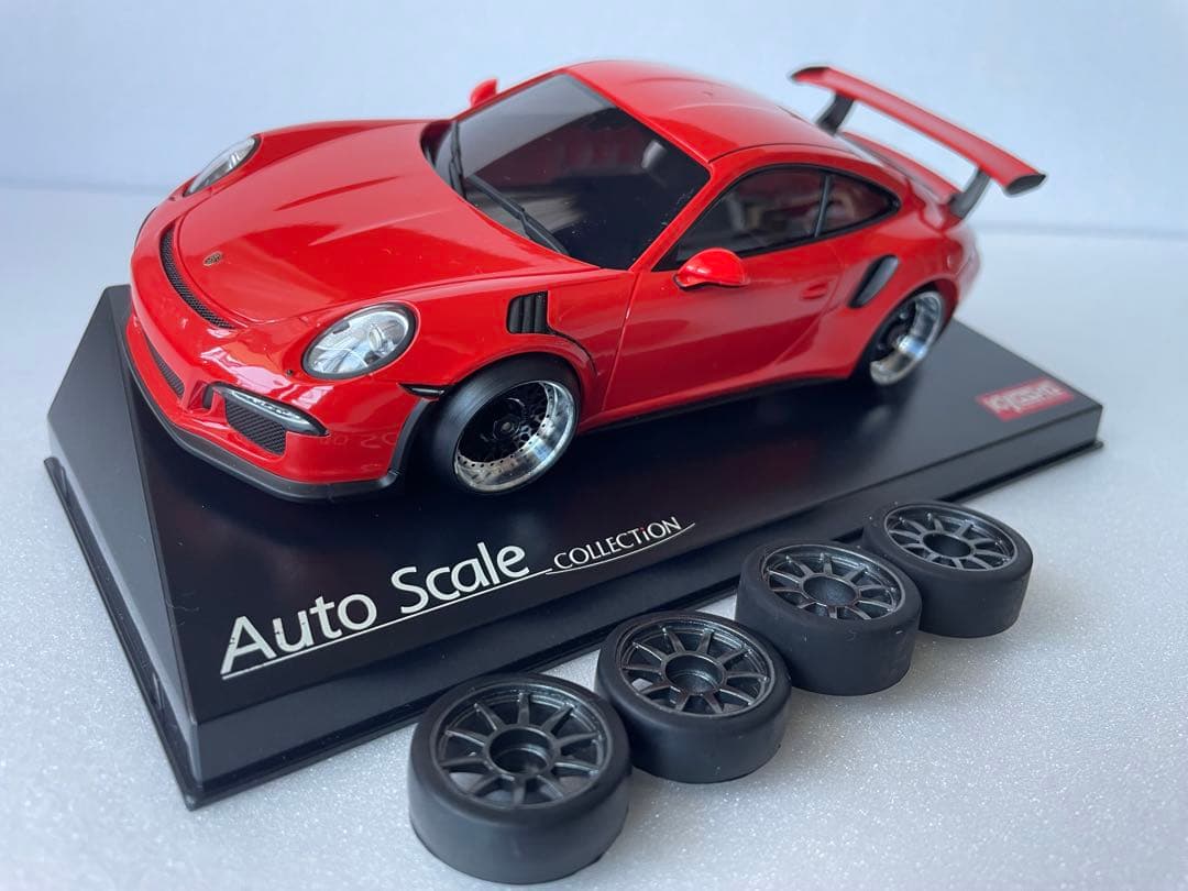 京商 ミニッツ ポルシェ911 GT3 RS（ASC／オレンジ）アルミホイール付