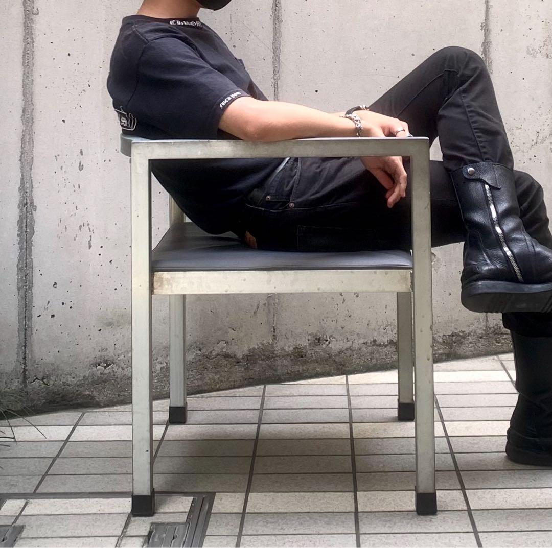 ビンテージ ポストモダン スチールフレームチェア 川久保玲 倉俣史郎