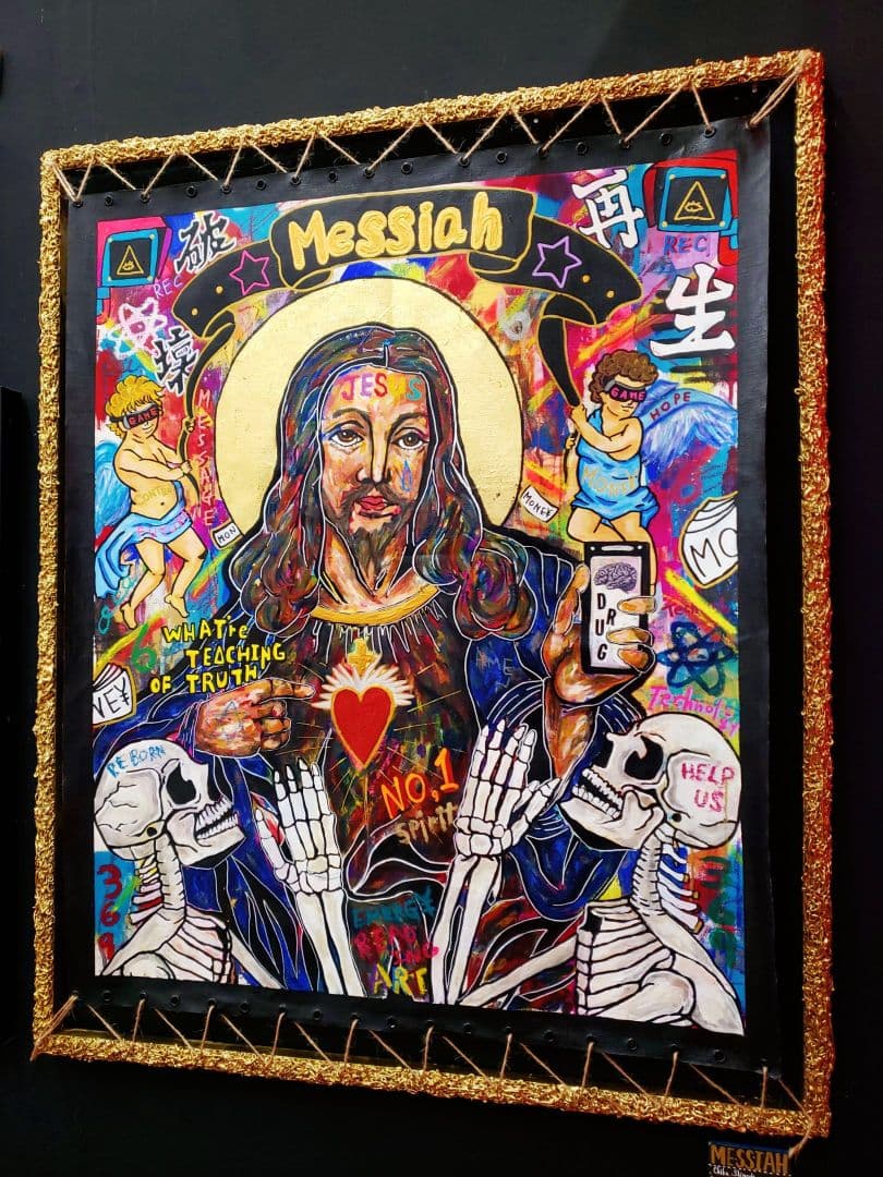 【メッセージアート】MESSIAH（救世主）《F40号》