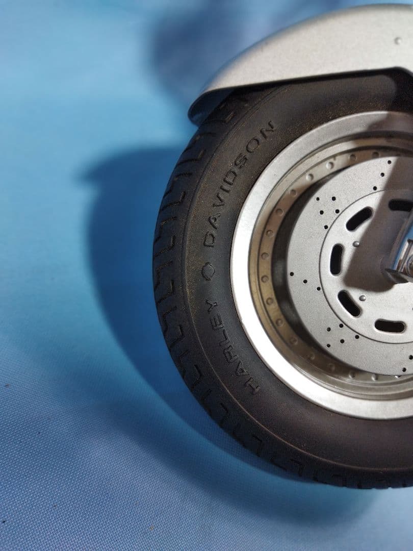 ハーレーダビッドソン　シルバーオートバイク　クラシックスタイル 置物インテリア