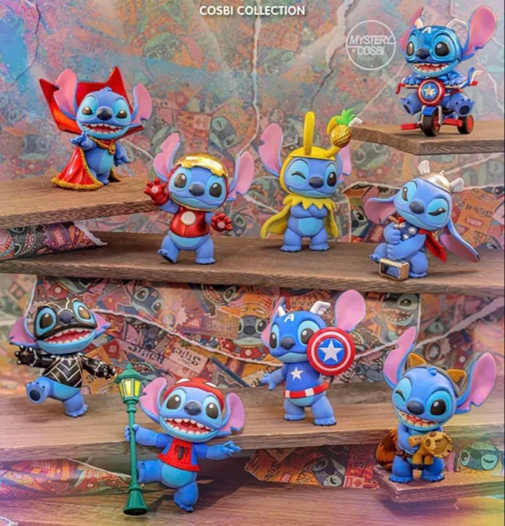 《24時間以内発送》cosbiマーベル×スティッチ8種セット ホットトイズ