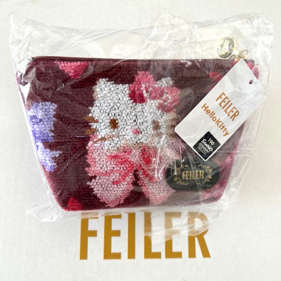 新品タグ付き　フェイラー × ハローキティ　リボン　ポーチ FEILER（ポーチ）のフリマアイテム一覧