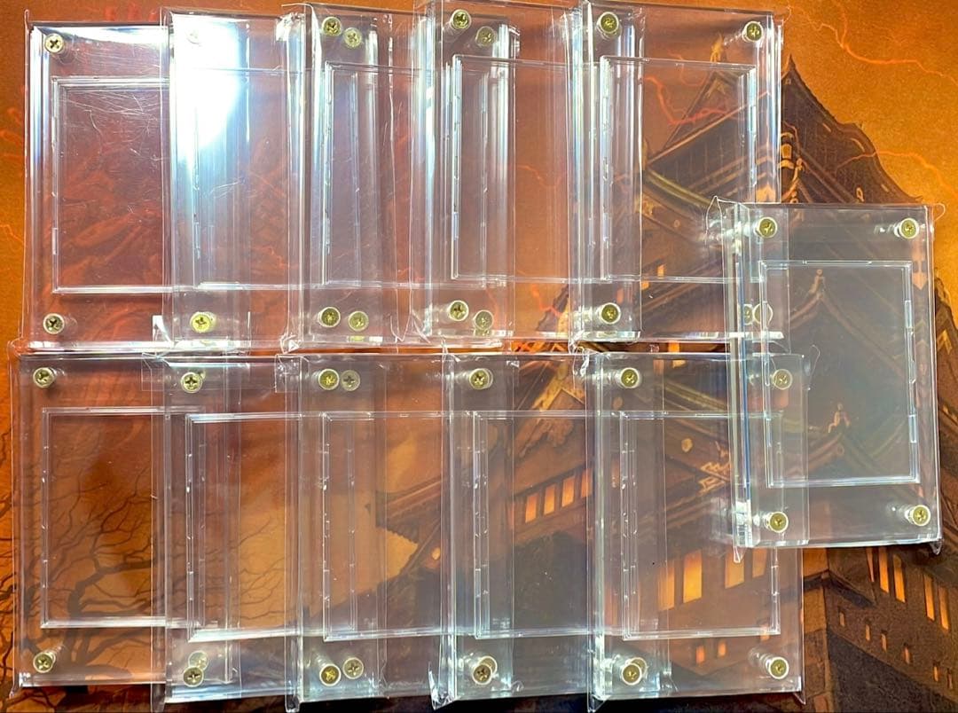 スクリューダウン＆アクリルフレーム＆フルプロテクトスリーブ【ブラック＆クリア】