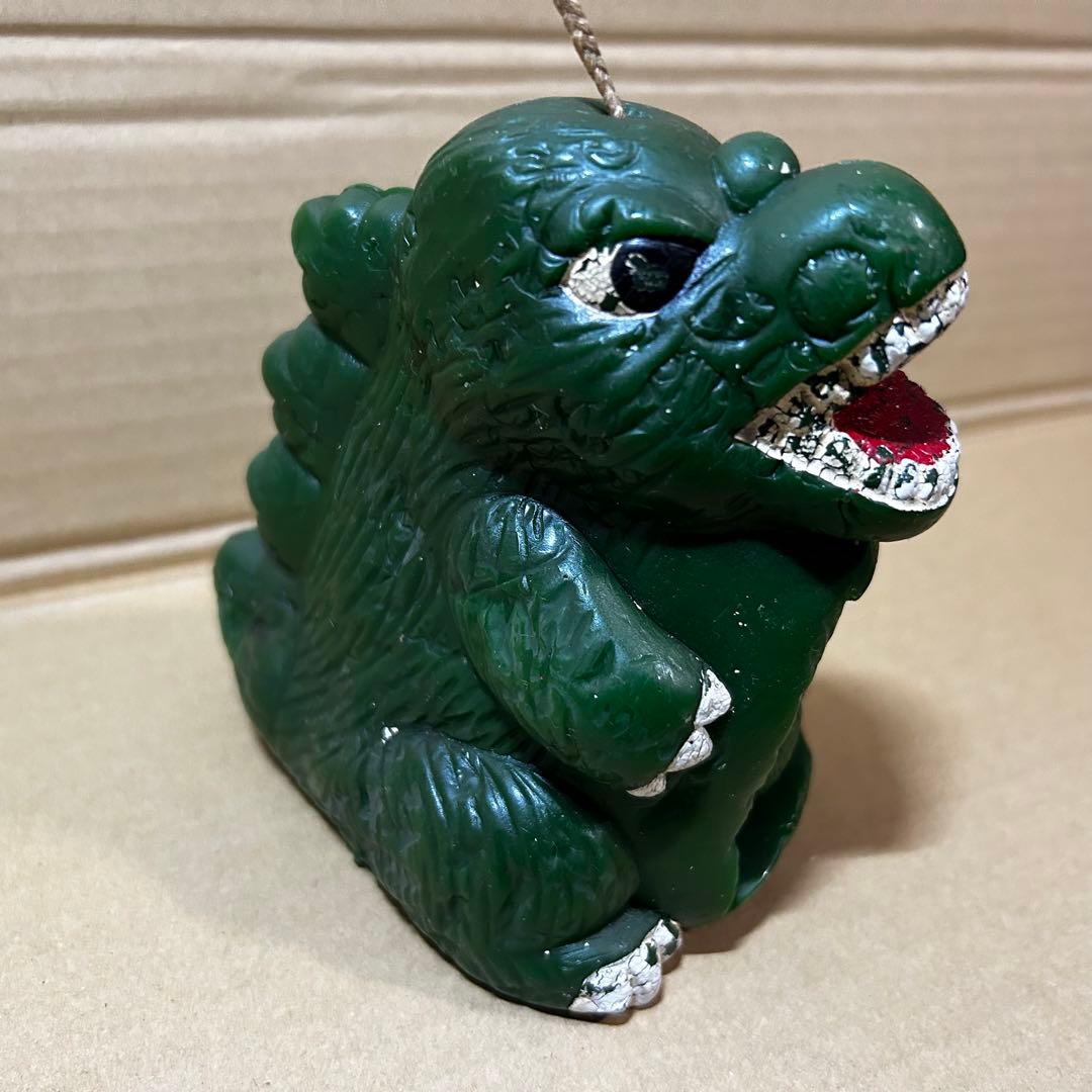 ゴジラ ロウソク キャンドル 蝋燭 ミニゴジラ付 昭和レトロ 当時物