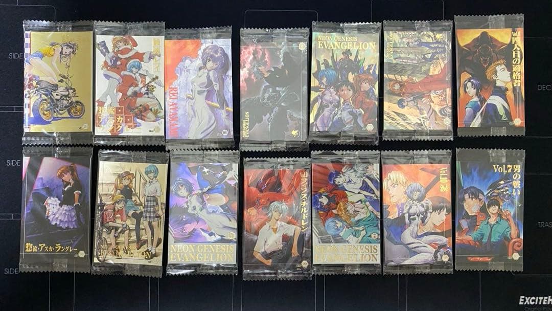 エヴァンゲリオン　ウエハースカード98枚まとめ売り エヴァンゲリオン ウエハースカード まとめ売り 4枚セット 開封済み