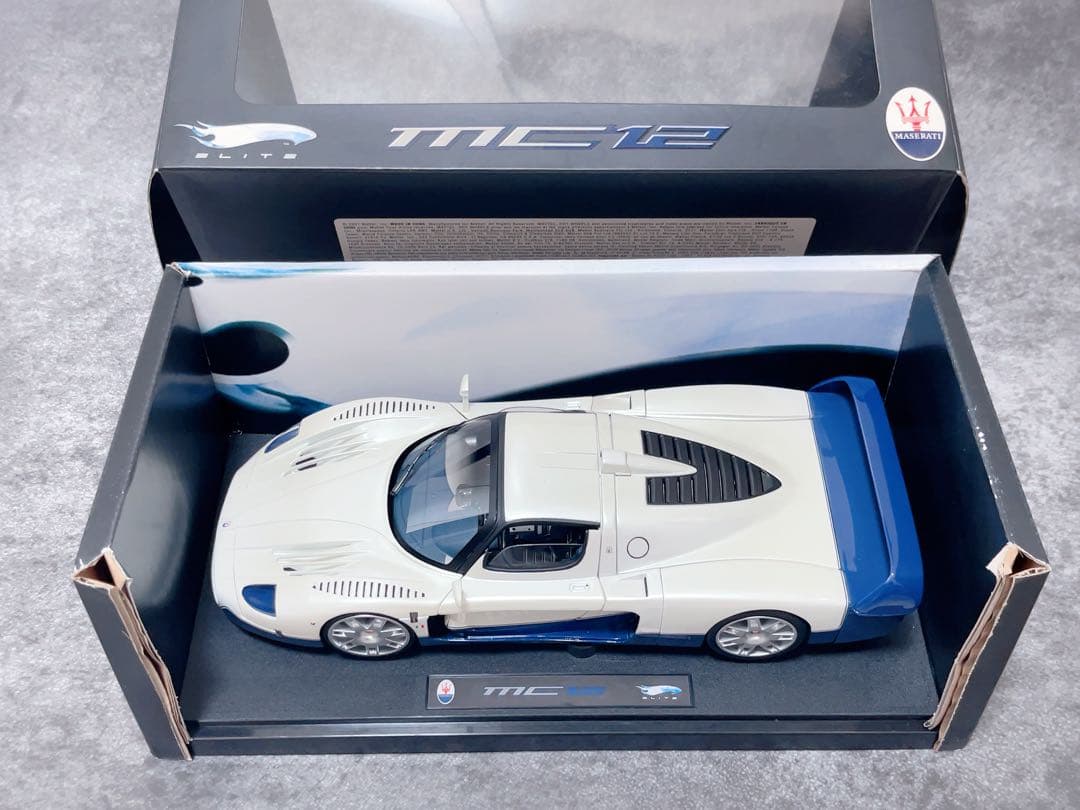 マテルエリート 1/18 マセラティ MC12 ホワイト/ブルー - メルカリ