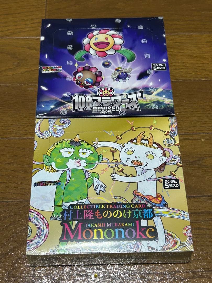 村上隆108フラワーズ Revised、もののけ京都 BOX 日本語版　セット ムラカミフラワーズ 村上隆もののけ京都 COLLECTIBLE TRADING CARD BOX