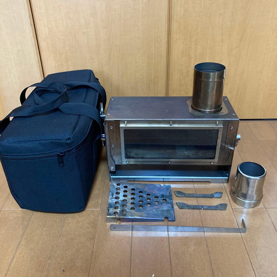 Soomloom 薪ストーブ TOPON 変換アダプター付＋延長煙突3本 - メルカリ