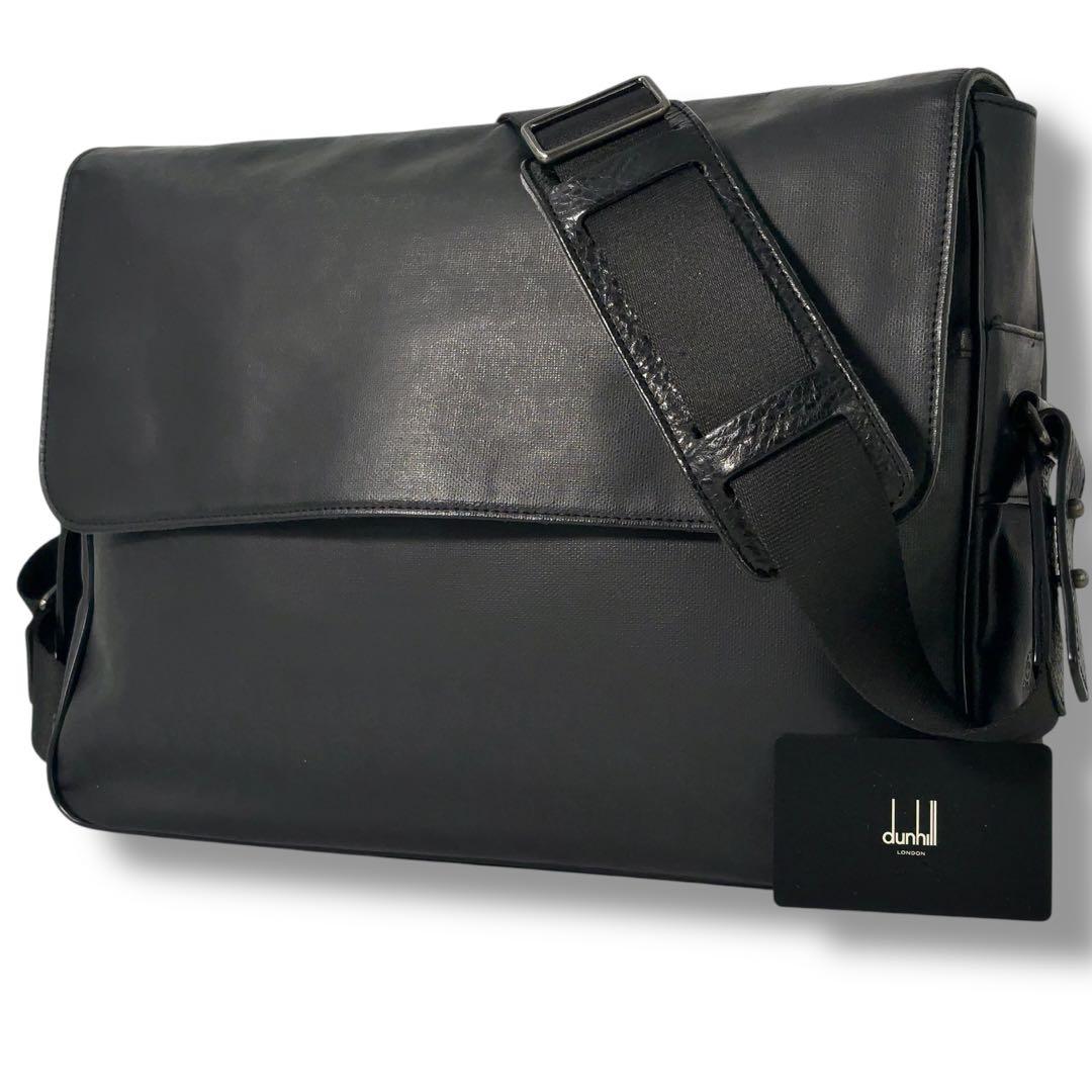 【美品】dunhill ダンヒル　ショルダーバッグ　メッセンジャー　レザー　総柄 楽天市場】ダンヒル（素材（生地・毛糸）本革）（ショルダーバッグ