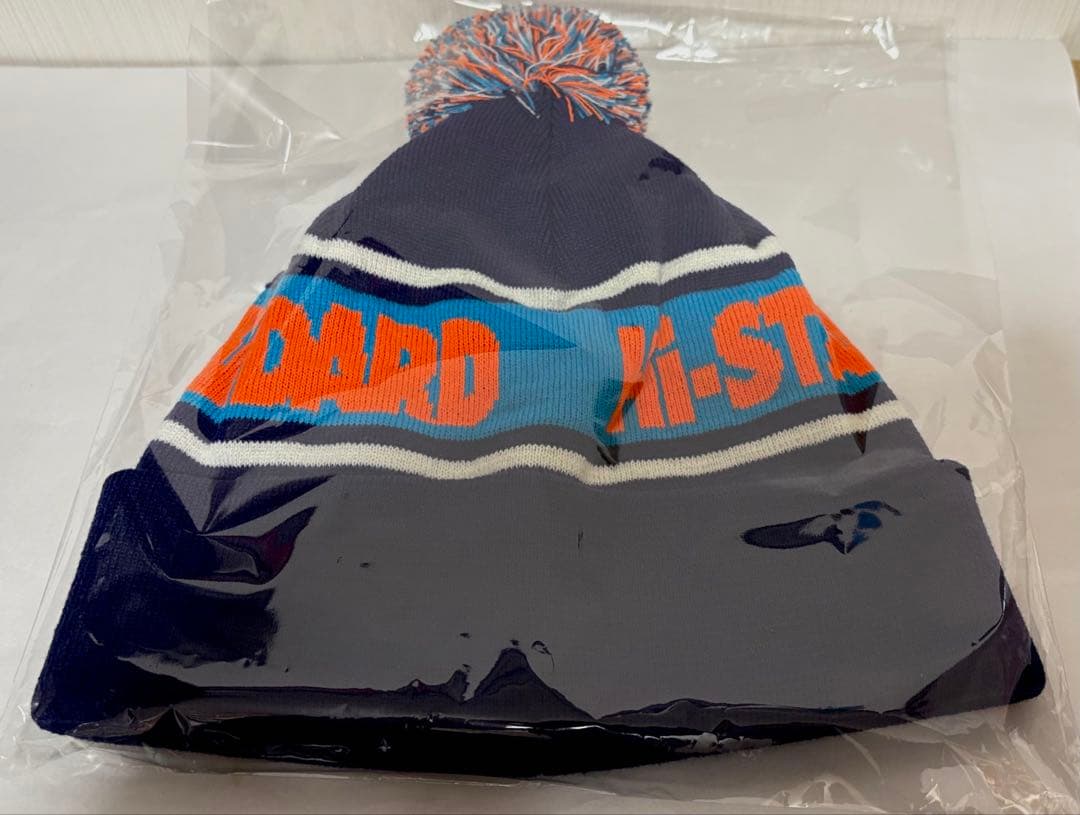 新品 送料無料 ハイスタ ニット帽 SNBツアー ネイビー ポンポン