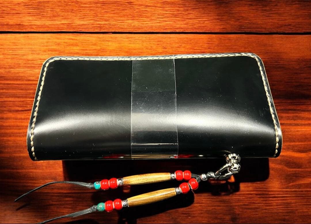 Gravy Leather ウォレット コードバン ネイティブ ライダース長財布