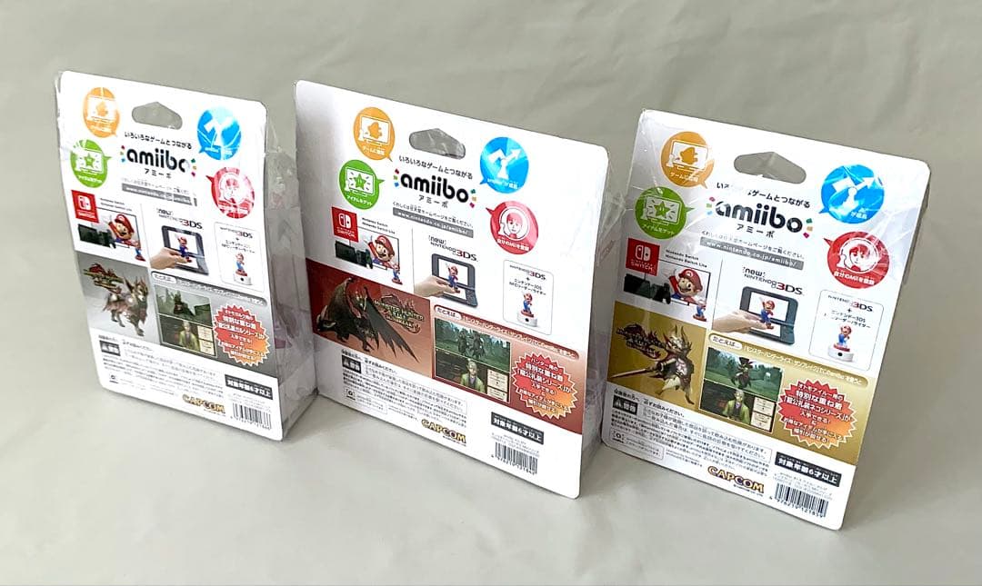 amiibo モンハン 3種セット メル・ゼナ オトモガルク オトモアイルー