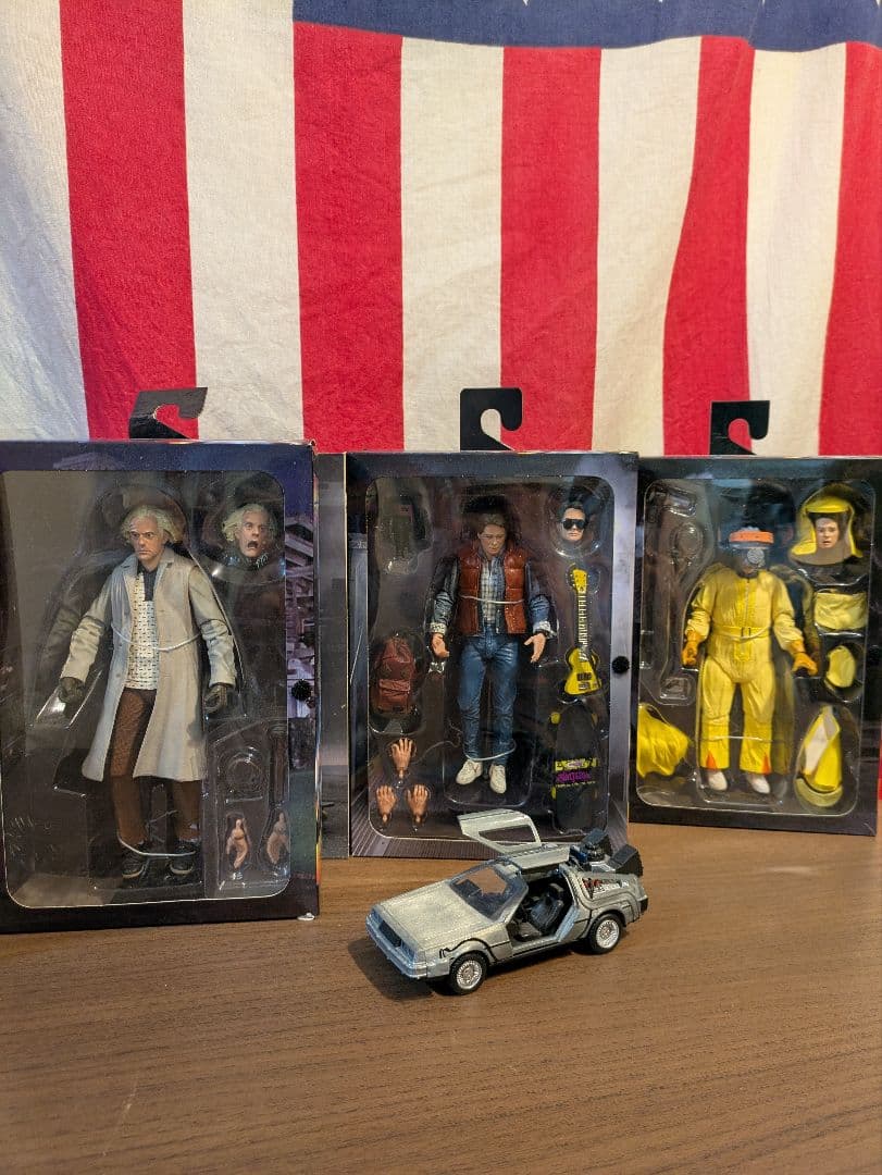 バック・トゥ・ザ・フューチャー フィギュア３対セット　デロリアン付き バック・トゥ・ザ・フューチャー PART3』のデロリアンを1/6スケールで