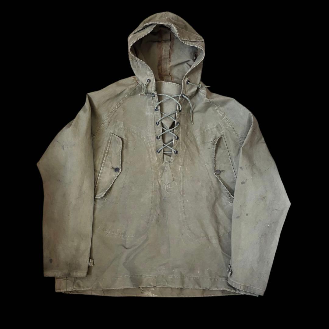 60s USN レインパーカー ヴィンテージ ミリタリー 実物 雰囲気系 ボロ 60s USN レインパーカー ヴィンテージ ミリタリー 実物 雰囲気系 ボロ