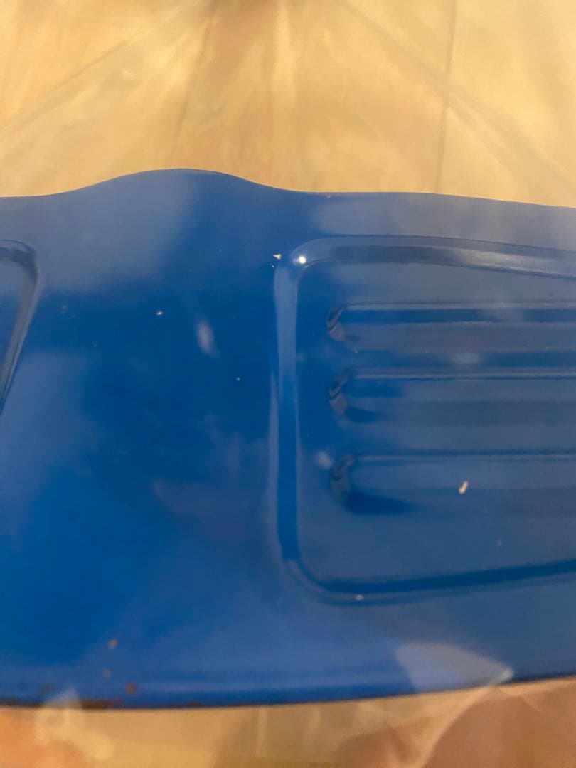 三輪車 ブルー　昭和レトロ　キッズサイクル　豆ダッシュ　トレーニング自転車