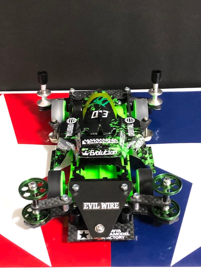 ミニ四駆 完成品 FMAカスタムマシン サンダーショットjr - メルカリ