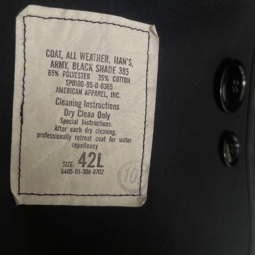 USED 米軍 希少 U.S.NAVY トレンチコート ライナー付 42L