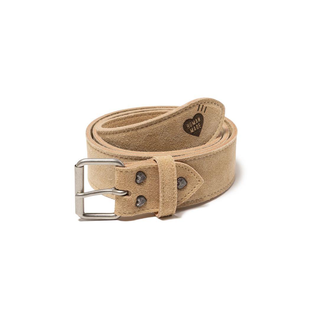 マ*ん様 HUMAN MADE LEATHER BELT Mサイズベルト 中古・古着通販】HUMAN MADE (ヒューマンメイド) HEART LEATHER BELT