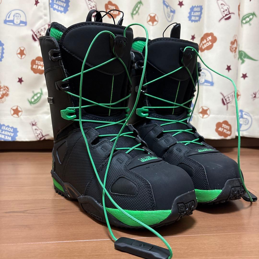 SALOMON SYNAPSE WIDE スノーボードブーツ 27.0 SALOMON (サロモン) スノーボードブーツ メンズ SIZE 27cm ブラック