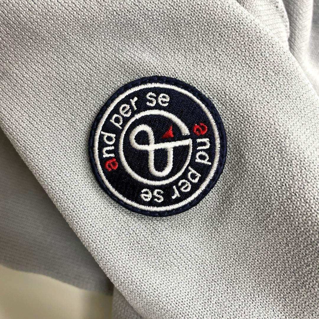 【新品同等】アンパスィ メンズ モックネック ニットセーター 袖裏地付き《L》