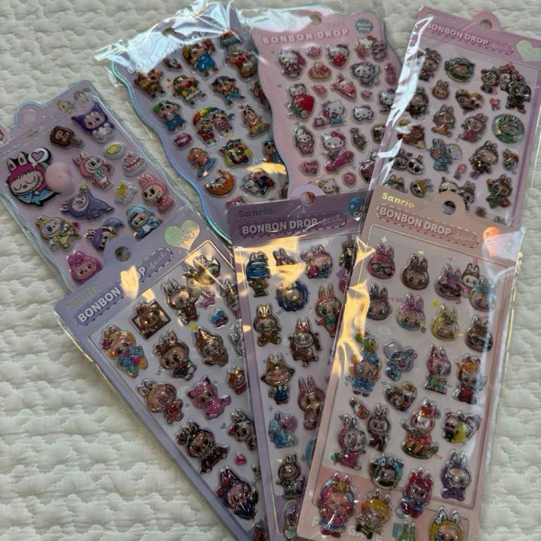キャラクターシール ボンボンドロップシール シール手帳 まとめ売り 約50点