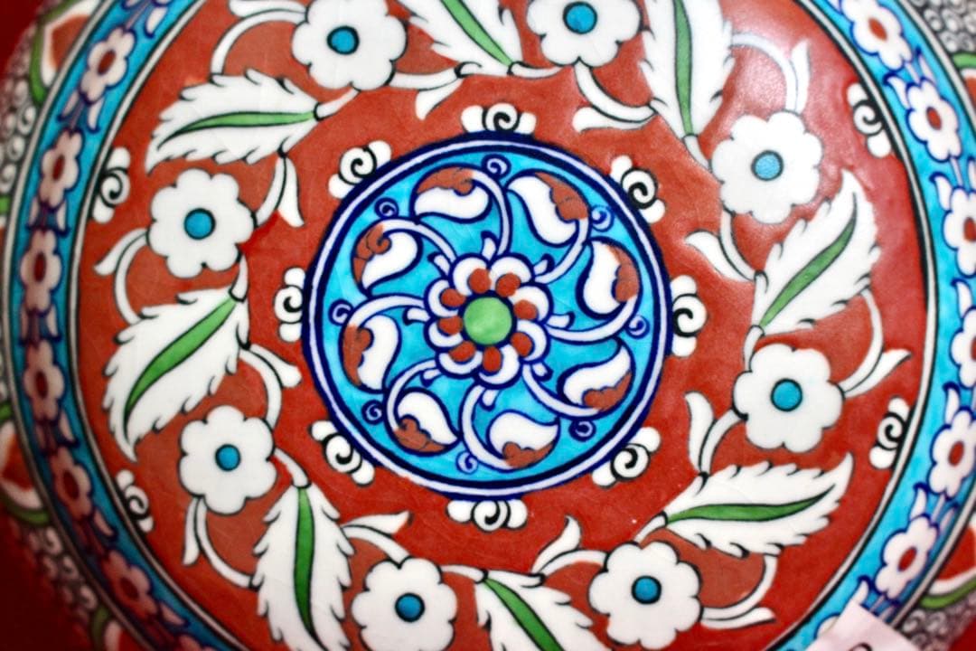 トルコ雑貨【アヴァノス陶器　飾り壺　特大水差し】