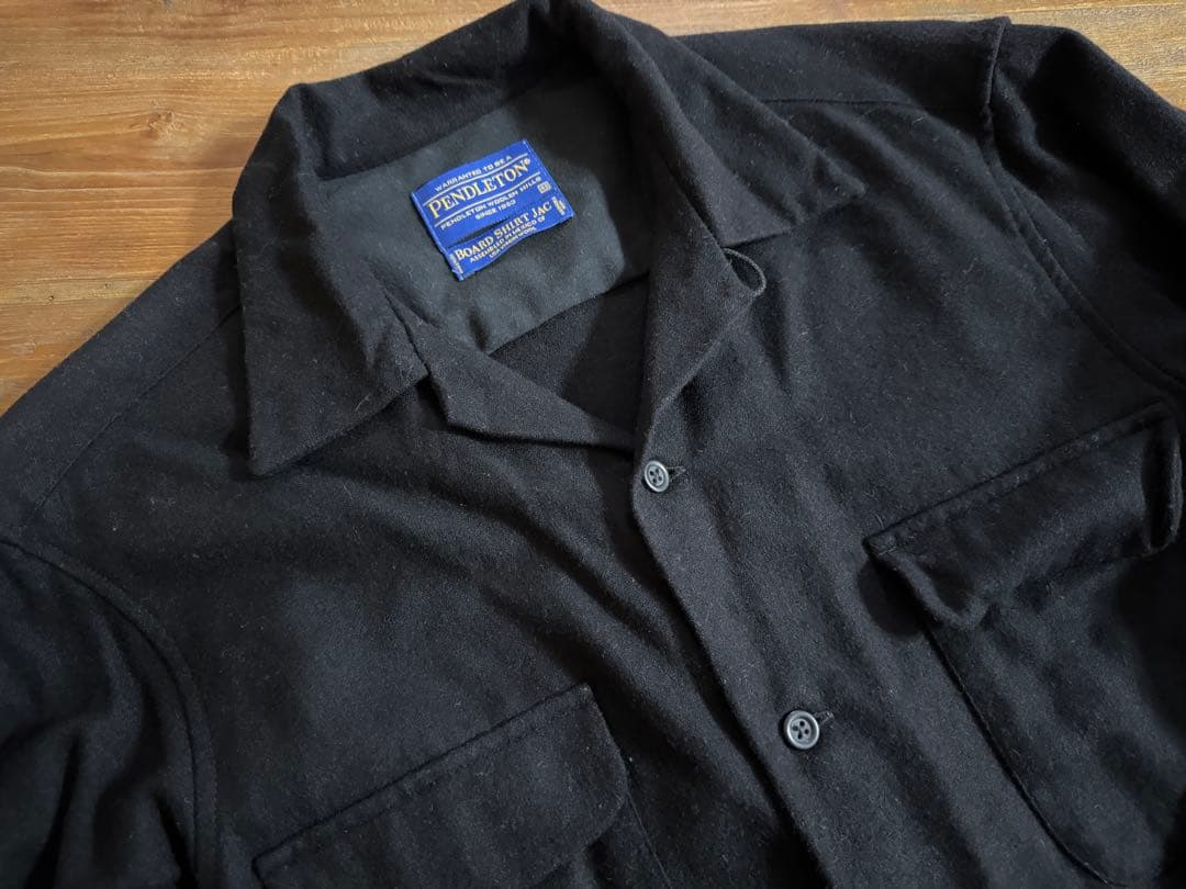 PENDLETON＊usa vintagewoolペンドルトン無地ウールシャツ 60年代 ビンテージ USA製 PENDLETON ペンドルトン 無地 長袖ウール