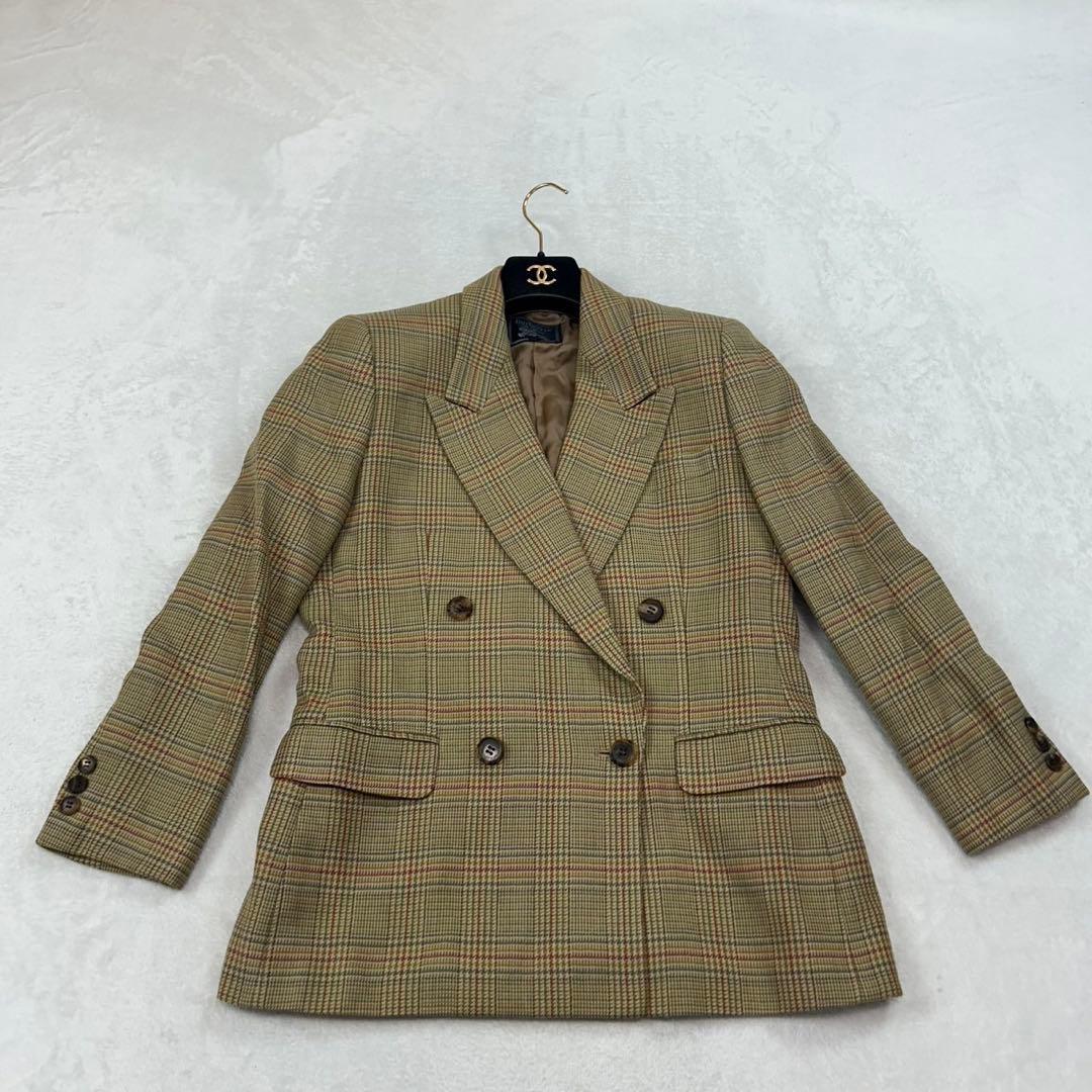 J227 M バーバリー スーツ上下 ベージュ イエロー レディース