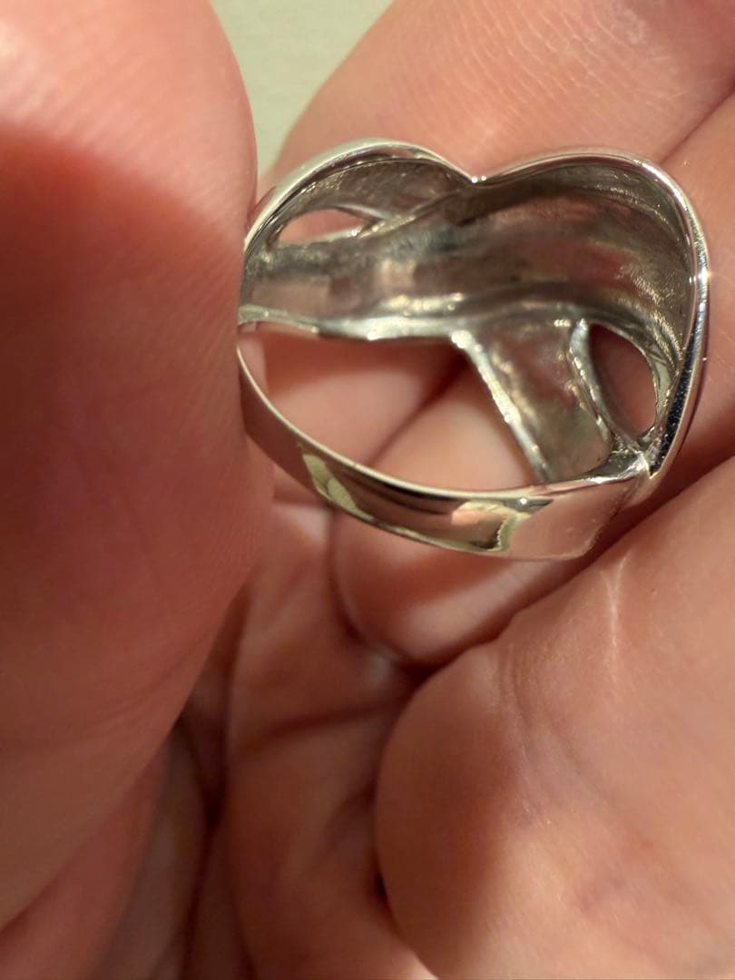 新品未使用12号　K14WG 3.89g 幅広リング　ミラーカット