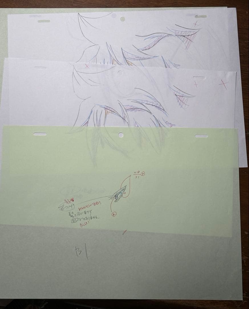 BLEACH ハリベル　セル画　アニメ　直筆レイアウト