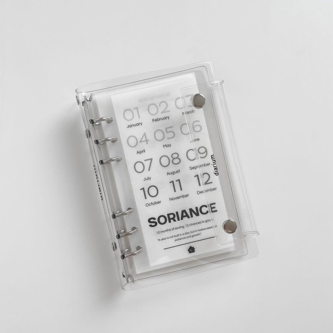 早い者勝ち 韓国 貯金 バインダー カバー リフィル 5sori 1年 シンプル