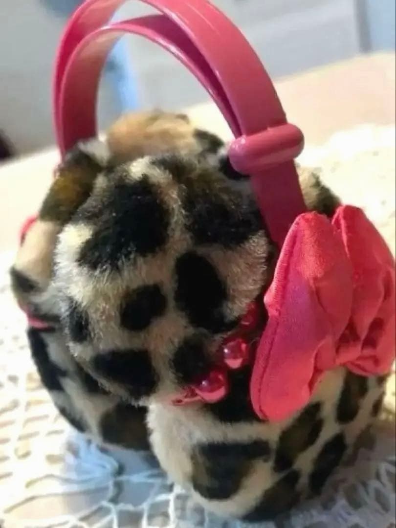 TDLミニーちゃんヒョウ柄カチューシャ】 レア 廃盤品 人気 リボン