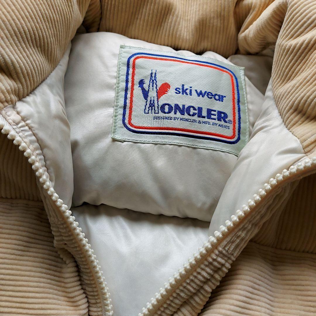 希少 モンクレール アシックス社 ヴィンテージ コーデュロイ ダウン