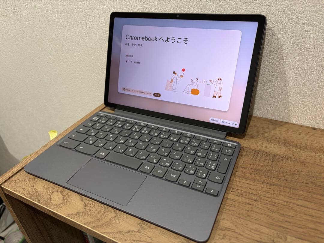 【美品】Lenovo Chromebook Duet Gen 9 ルナグレー Lenovo Chromebook Duet Gen9 83HH000UJP[10.95型 | MediaTek Kompanio