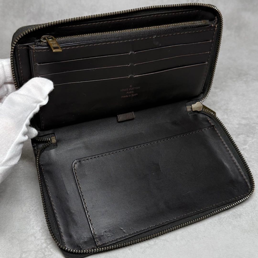 美品 激レア ルイヴィトン ユタ カフェ ジッピーオーガナイザー 長財布