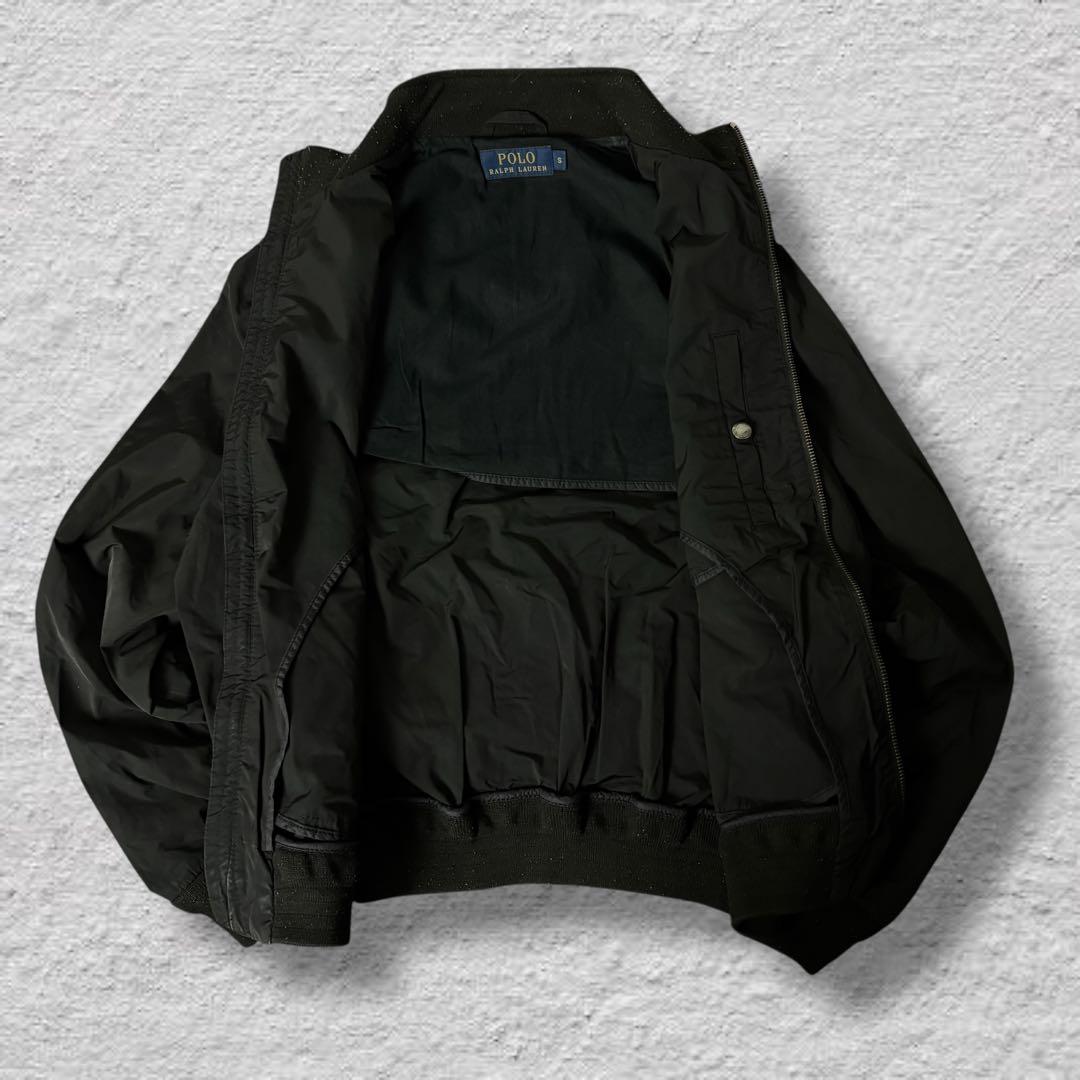 ラルフローレンドリズラージャケットスイングトップブラックポニー古着